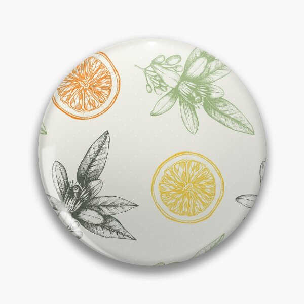 Item preview, Orange Slices Flower And Leaf Sketches  designed and sold by HauckClothing.