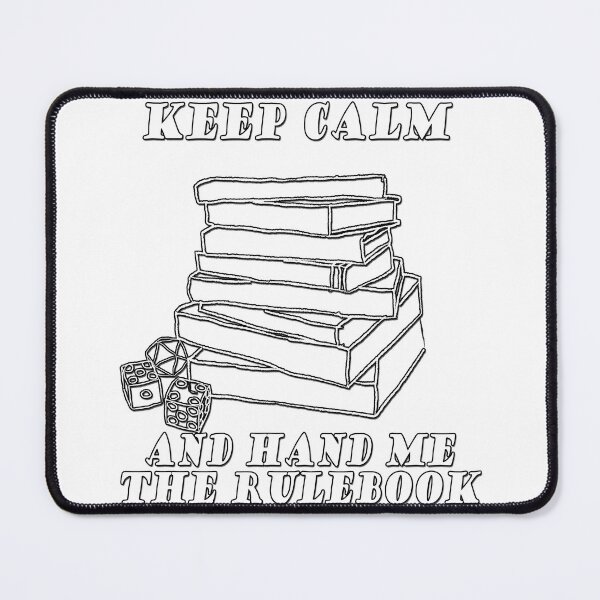 Item preview, Keep calm and hand me the rulebook designed and sold by Insaneluck.