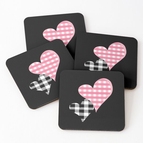 Item preview, Plaid Pink Hearts designed and sold by RedSparkle.
