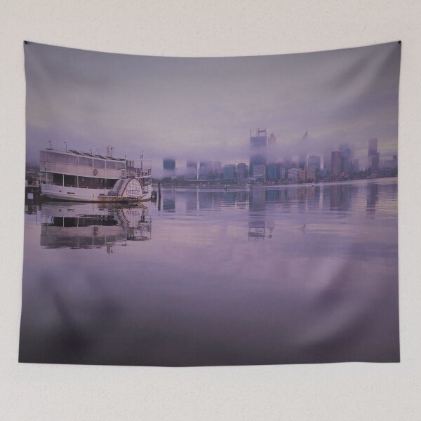 Item preview, Misty Morning at Swan River designed and sold by bluegumleaf.