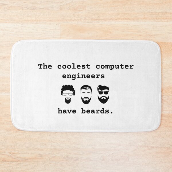 Item preview, The coolest computer engineers have beards.  designed and sold by A-priori.