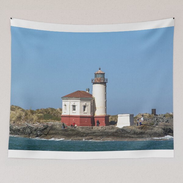 Item preview, Coquille River Lighthouse in Bandon Oregon designed and sold by SeaChangeDesign.