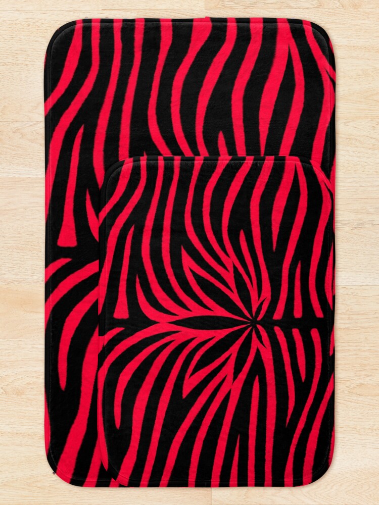 Thumbnail 5 of 6, Bath Mat, Red Tiger designed and sold by Skyvora.