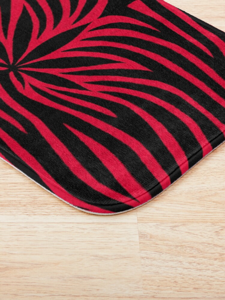 Thumbnail 3 of 6, Bath Mat, Red Tiger designed and sold by Skyvora.