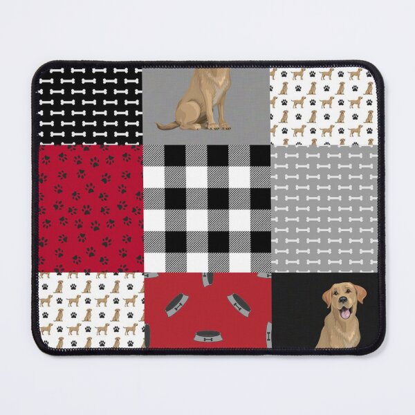 Item preview, Labrador plaid bone cute pattern designed and sold by HarleyGarner.