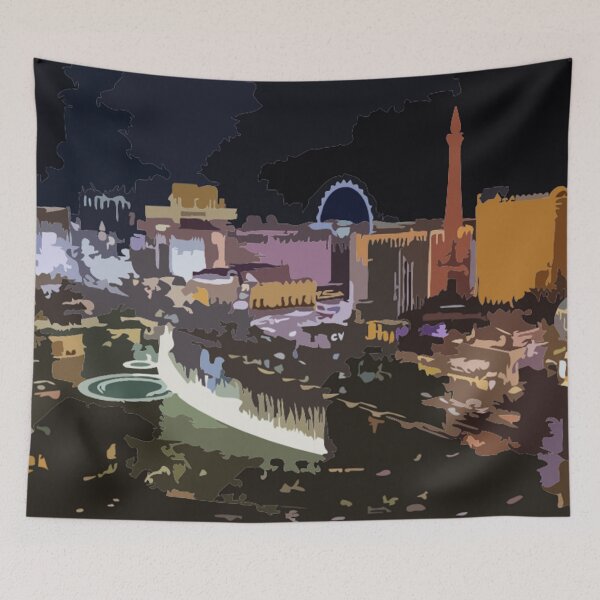 Item preview, Las Vegas Strip Skyline Painting designed and sold by Positive Lad.
