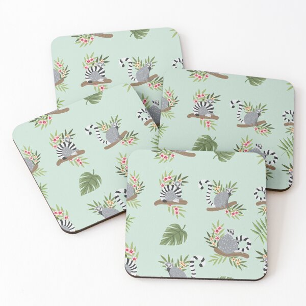 Item preview, Lemur hand drawn vector pattern designed and sold by HarleyGarner.