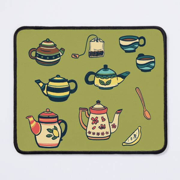 Item preview, Colorful Teapot Pattern Print designed and sold by redvioletart.