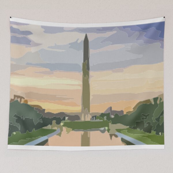 Item preview, Washington Monument Abstract Painting designed and sold by Positive Lad.