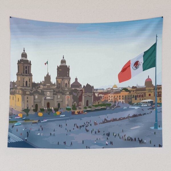 Item preview, Zocalo Square Painting designed and sold by Positive Lad.