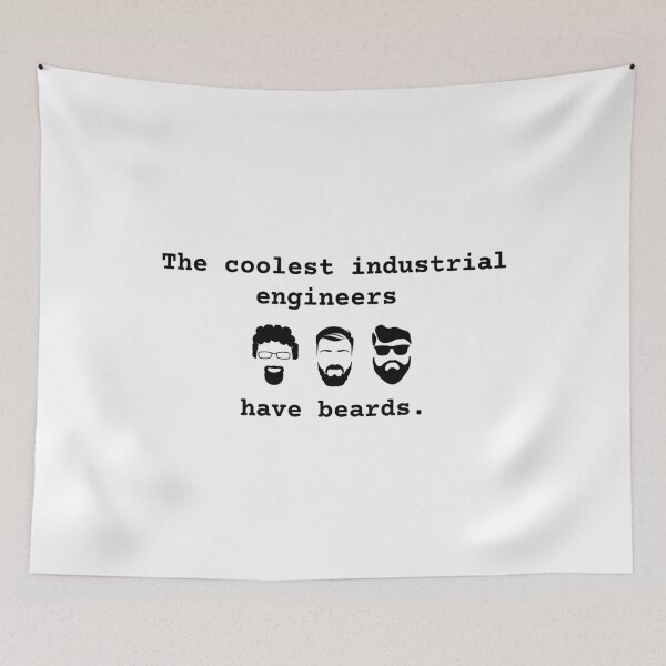 Item preview, The coolest industrial engineers have beards.  designed and sold by A-priori.