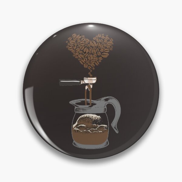 Item preview, Barista And Great Wave Coffee Beans Art designed and sold by MrEddie10.