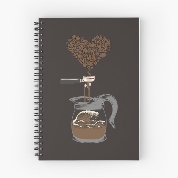 Item preview, Barista And Great Wave Coffee Beans Art designed and sold by MrEddie10.