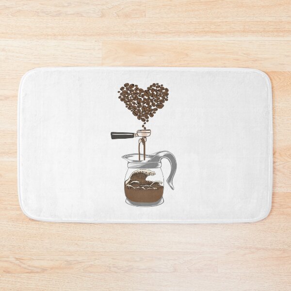 Item preview, Barista And Great Wave Coffee Beans Art designed and sold by MrEddie10.