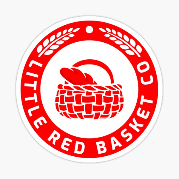 "Little Red Basket Co Logo" Sticker for Sale by jessicamcgee20 Redbubble