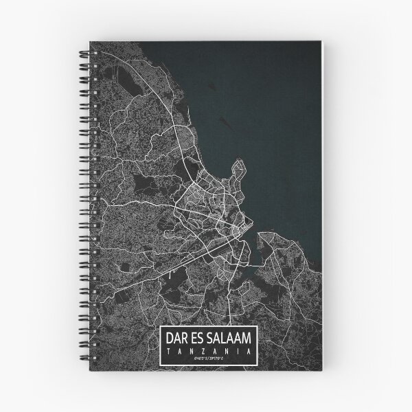 Item preview, Dar es Salaam City Map of Tanzania - Dark designed and sold by deMAP.