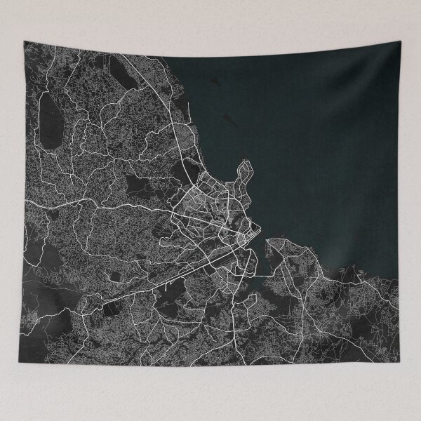 Item preview, Dar es Salaam City Map of Tanzania - Dark designed and sold by deMAP.