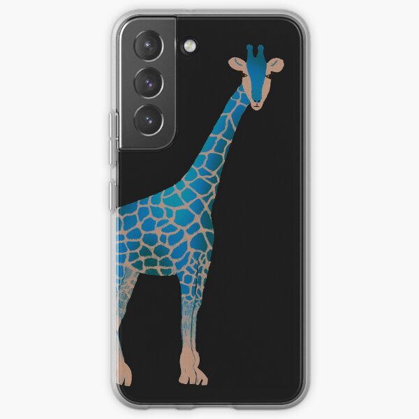 Cute Blue Giraffe Samsung Galaxy Soft Case