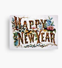 Happy new year - 1876 Canvas Print