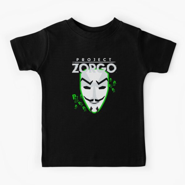Cool Zorgo Anonymous Mask Coder Gift Lover Kids T-Shirt