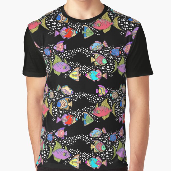 Item preview, Fish Fantasy Doodle Multicolor Inverted designed and sold by Deborah Maxemow.