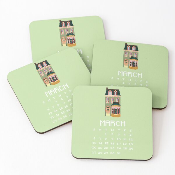 Item preview, March 2022 Green House Birthday/Anniversary Celebration Pixel Art designed and sold by tifft.