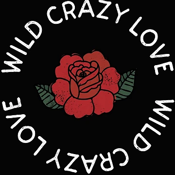 Artwork thumbnail, Wild Crazy Love - White Ink by ThreeTreeDesign