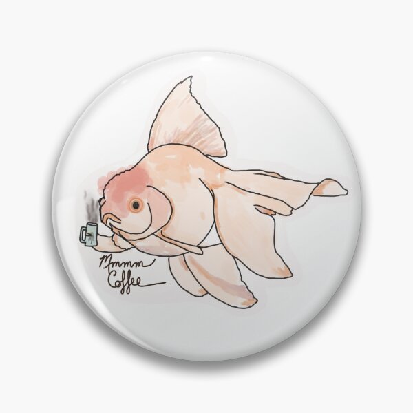 Item preview, Goldfish Loves Coffee designed and sold by Laura Korska.