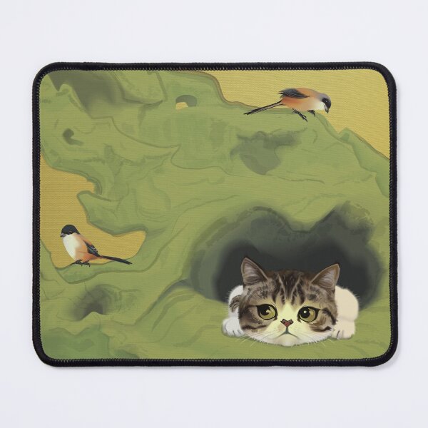 Item preview, Cat in Rock Garden designed and sold by Wolfberry Studio.