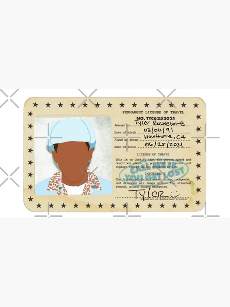 Tyler the creator CMIYGL license (blue) Cap for Sale by K-kal