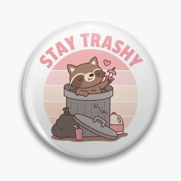 Item preview, Cute Raccoon Finds Apple In Trash, Stay Trashy Funny designed and sold by rustydoodle.
