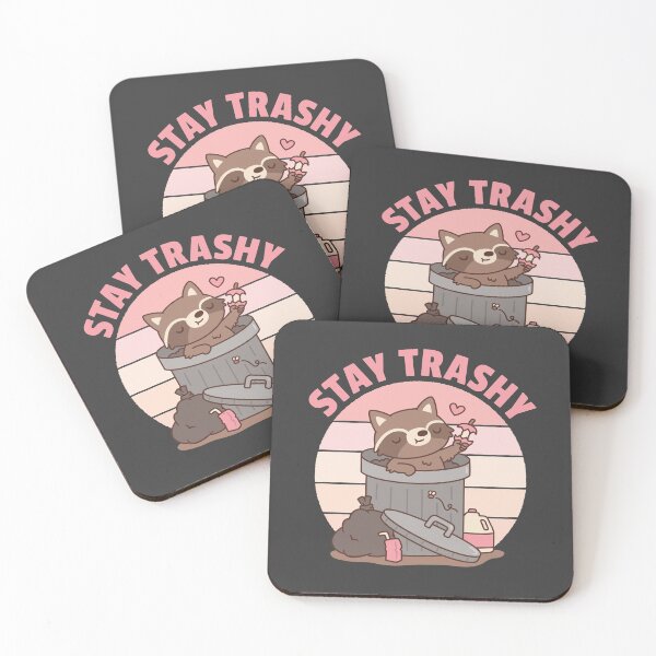 Item preview, Cute Raccoon Finds Apple In Trash, Stay Trashy Funny designed and sold by rustydoodle.
