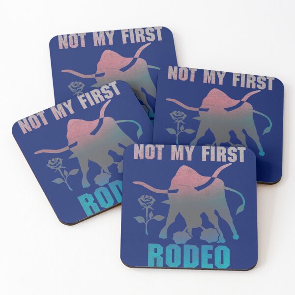 Item preview, film idea not my first rodeo - AWESOME Cowboy, funny, rodeos, bull riding, horse, humor, joke designed and sold by Dorothyruss.