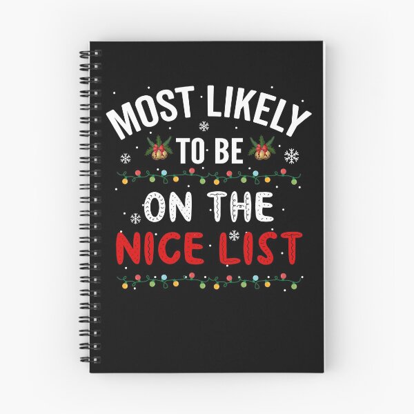 Item preview, Most Likely To Be On The Nice List, Christmas designed and sold by Fabvity.