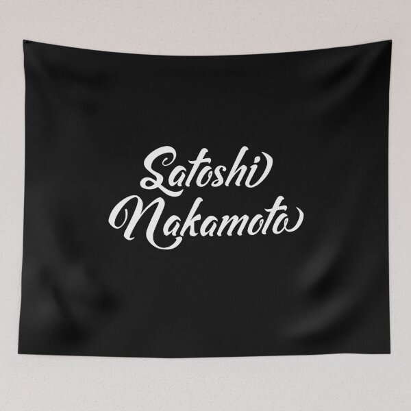 Item preview, Bitcoin Satoshi Nakamoto BTC Lettering designed and sold by Galaxy-Corner.
