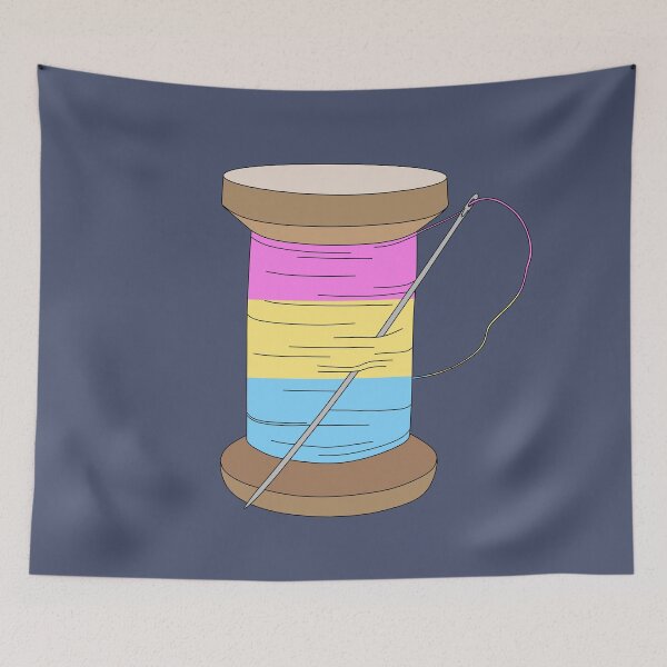 Item preview, Thread Spool (Pastel Pansexual) designed and sold by nklange240.