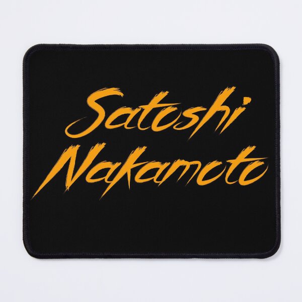 Artikelvorschau, Bitcoin Satoshi Nakamoto BTC Schriftzug entworfen und verkauft von Galaxy-Corner.
