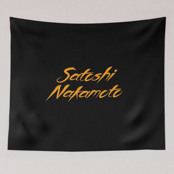 Item preview, Bitcoin Satoshi Nakamoto BTC Lettering designed and sold by Galaxy-Corner.