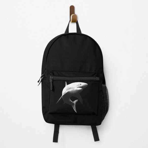 Item preview, Black And White Realistic Art Of A Scary Great White Shark designed and sold by TMBTM.