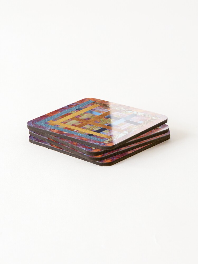 Thumbnail 4 of 5, Coasters (Set of 4), Metallic Abstract designed and sold by Ric1926.