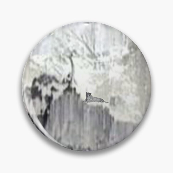 Item preview, landscape, tiger, snowy view, winter tiger, tiger lies, monochrome, minimalism, designed and sold by Maria Mihailova.
