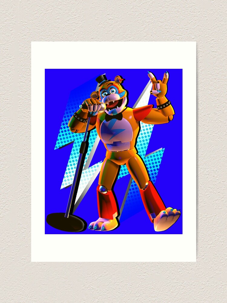 Glamrock Freddy (Security Breach) Fnaf Poster/ Art Print