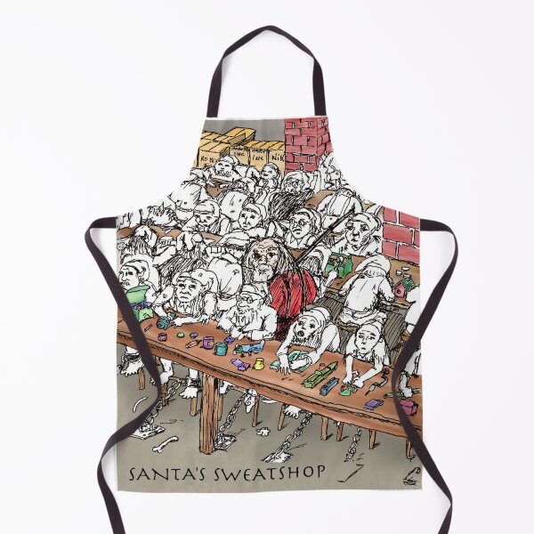 Item preview, Santa in his Sweatshop designed and sold by ColdCampComix.