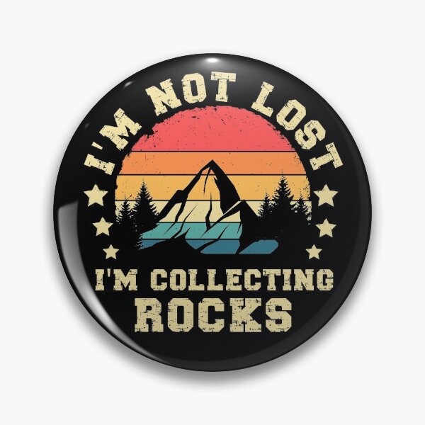 Item preview, Vintage Sunset Funny Geologist I'm Not Lost Rock Collecting - I'm Not Lost I'm Collecting Rocks designed and sold by ohmier.