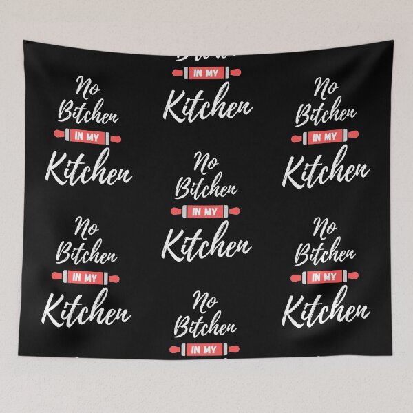 Item preview, No Bitchen in My Kitchen - Coral - by Boo-da-chay designed and sold by Boo-da-chay.