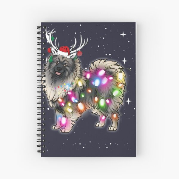 Item preview, Christmas lights keeshond dog winterwalk cute pet dog lover designed and sold by didian03.