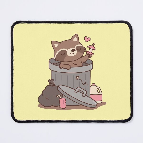 Item preview, Cute Raccoon Finds Apple Treasure in Dustbin designed and sold by rustydoodle.