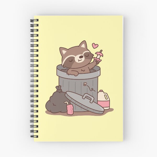Item preview, Cute Raccoon Finds Apple Treasure in Dustbin designed and sold by rustydoodle.