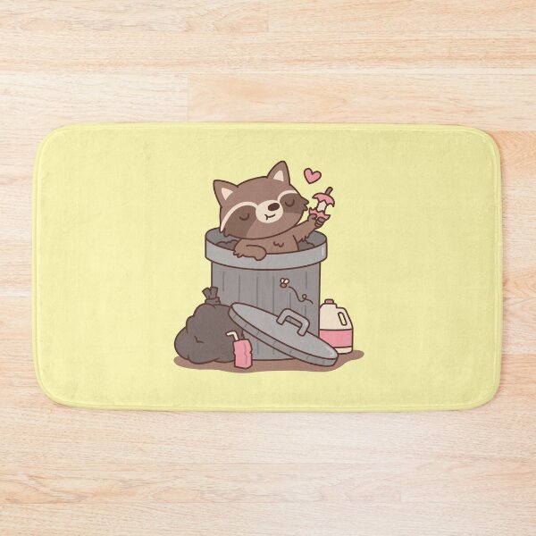 Item preview, Cute Raccoon Finds Apple Treasure in Dustbin designed and sold by rustydoodle.