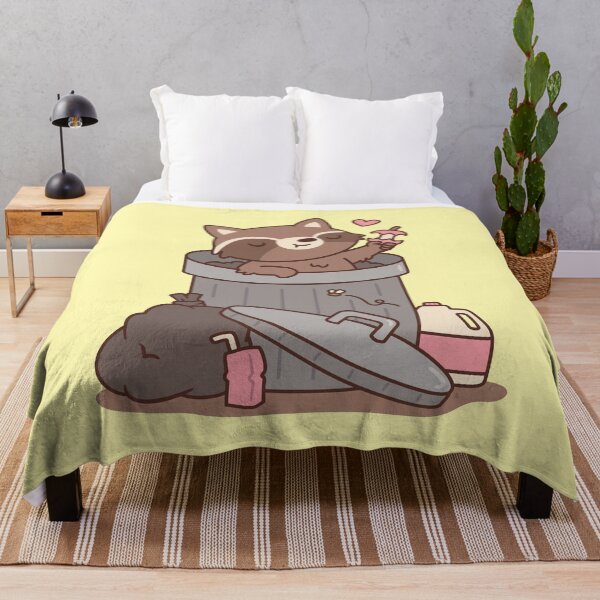 Item preview, Cute Raccoon Finds Apple Treasure in Dustbin designed and sold by rustydoodle.